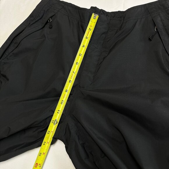 REI Womens E1 Elements Black Snow Pants Size 14 Side Zip Ski Snowboard Rain - Picture 8 of 12